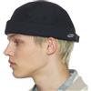 UNDERCONTROL Logo Ricamo Parti Cinturino Posteriore Dettaglio Corduroy Autunno Inverno Usura Unisex Quotidiano Cappello Senza Tesa Made in Korea, Nero, M/L
