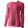 MICO Maglia Intima Tecnica Girocollo Manica Lunga Donna, Warm Control Skintech, in 01855 (I, Nero/Amarena)