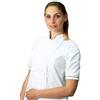 tessile astorino RICAMO 0 - Giacca Cuoca Donna Tricolore - Manica Corta - Casacca Chef per Ristorante e Cucina - Made in Italy (M)