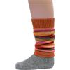 Hirsch Natur, Scaldamuscoli spessi, 100% lana (kbT), taglia unica (1-6 anni), Arancione a righe, One Size (1-6 Jahre)