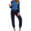 Aseniza Pigiama Donna Invernale Pigiami Cotone Lungo Set Due Pezzi Manica Lunga Set Pajamas Caldo Leggero Comodo