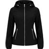 Yes Zee GIUBBINO GIACCA GIUBBOTTO SOFTSHELL DONNA CAPPUCCIO AMOVIBILE J421/M400