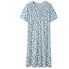 Keyocean Camicia da Notte Donna 100% Cotone Pigiama Estiva a Maniche Corte