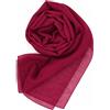 MAPIMANIA - Stola Elegante Donna Color Bordeaux per Cerimonia e Matrimonio Made in Italy, Scialle coprispalle estivo Chiffon 200x80, Sciarpa Copri spalle per abito