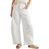 Qianderer Jeans larghi da donna Y2k a gamba larga a vita media jeans boyfriend crop barile jeans con tasche