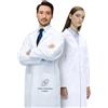 Lab Coat X Camice da Laboratorio 100% Cotone Unisex Uomo e Donna, Professionale, Lunghezza 102 cm, Chiusura con Bottoni a Pressione di Sicurezza, Multitasche, Vestibilità Comoda