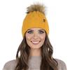 Vivisence Berretto Donna con Pompon Fodera in Pile Pompon in Pelliccia Sintetica 7019