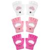 Geyoga 3 Paia Guanti Senza Dita Bambino | Guanti Senza Dita, Guanti Convertibili con Flip Top, Guanti Bambino Invernali, Con Motivo Cuore, Regali per Bambini di Natale