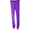 LIUHUO Leggings a Compressione in Rete per Pattinaggio su Ghiaccio da Ragazza
