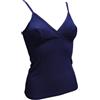 EGI Micromodal Canotta Forma Del Seno, Incrocio, 1133, Made In Italy (BLU, M)