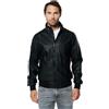 KOROSHI MANIAKS GRAPHIC DESIGN TM Giacca effetto pelle corta leggera biker