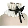 GREEFEI Collare in Lattice Pizzo Girocollo Collare Arricciato Costumi Colletto Falso,Accessorio per Colletto Decorativo in Lattice con Colletto Rimovibile