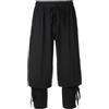 KarneLux Pantaloni medievali da uomo, con lacci, per larp, pirata o vichinghi, per carnevale, Halloween o cosplay, Nero , XXL