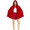 PINTUTU Cappuccetto Rosso Costume per Adulti da Donna,Mantello da Cappuccetto Rosso, Vestito da Festa di Carnevale di Halloween Cosplay Costumes Capo con Cappuccio Rosso Adulto