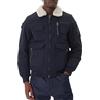 Aeronautica Militare Giubbino Giacca Pilot AB3024 da Uomo, Giubbotto Imbottito Frecce Tricolori (IT, Testo, L, Regular, Regular, 08395 Midnight Blue)