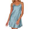 Generico Pigiama Donna Estivo Camicia Da Notte Cotone Puro Estiva Corto Sexy Leggero Babydoll Camicie Estive Abiti Sottoveste Seta Vestaglia Sposa Bianca Completo Nera Vestaglietta Sottana Pigiami Estivi M