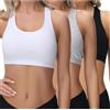 wirarpa Reggiseno Senza Ferretto Donna Cotone Senza Imbottitura 3 pz | Racerback Bralette, Spalla Larga, Sostegno Leggero, Confortevole Traspirante Intimo