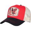 King Kerosin Cappello da camionista da uomo | ricamo nella parte anteriore | regolabile | chiusura a 7 fori Craft Beer, Colore: rosso, Taglia unica