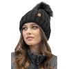 Vivisence Cappello Invernale alla Moda con Pom-PON Ecologico Fodera in Pile Antistatico E Filato Caldo E Spesso Perfetta vestibilità Ideale per Le Giornate Fredde