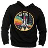 Generico Felpa NASA Vintage con Cappuccio - Logo Fronte Missione Space Shuttle - National Aeronautics Space Administration vestibilità Italiana