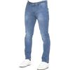 989Zé ENZO Jeans Uomo Pantaloni Casual Cotone Slim Fit con Elasticizzato EZ325 Blu Chiaro 38W / 34L