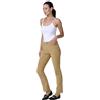 Koroshi Pantaloni in microvelluto elasticizzato da donna in colore Ocre. Taglio regolare con doppio effetto push-up, tiro medio e cinque tasche., giallo, 42