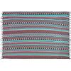 SAIVONA Pareo Sarong da Donna Avvolgente Telo Mare Spiaggia Opaco Come Asciugamano Avvolgente o Vestito Avvolgente da Donna Fatto a Mano da Produzione Equo-Solidale Batik a Righe Colorate 2