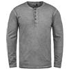 !Solid Timur Maglia Maglie A Maniche Lunghe da Uomo con Collo Grandad in Cotone 100%