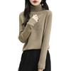 Chanyarn Dolcevita da Donna 100% Lana Merino Autunno Inverno Maniche Lunghe Caldo Maglione Pullover Lavorato a Maglia