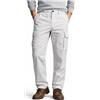 SEA BARRIER Isola Pantalone Uomo Cargo in Tela 100% Cotone - Leggero con Tasche Laterali e Coulisse in Vita, Stile Casual/Outdoor Profumatore Saggio Incluso