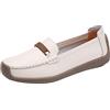 Generisch Slip On Women Comfort Walking Flat Loafers Scarpe casual Driving Loafers Scarpe da trekking da donna, beige., 40 EU