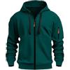 MEDUOLA Uomo con Cappuccio Zip Cardigan Giacca Sportiva Jogging Felpa con Cappuccio Ragazzi e Uomini Felpa con Zip Tasca Multifunzionale Cardigan con Cappuccio