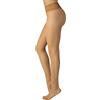 CALZITALY Calze Donna Velate, Collant Senza Cuciture, Collant Cinturino Pizzo, Calze Donna Effetto Nudo | Nero, Naturale, Sun | S, M, L, XL, XXL | 15 DEN | Made In Italy