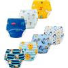 JackLoveBriefs Mutandine Apprendimento Bambini Intima per Bambini Cotone 3-4 Anni Multicolore，Dimensione:M