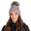 Vivisence Cappello Invernale da Donna con Pompon Realizzato in Filato Morbido E Caldo con Fodera Interna in Pile Antistatico vestibilità Comoda Ideale per l'inverno