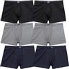 SNELLY Mutande Uomo Boxer in Cotone Elasticizzato Pacco da 6-9-12 Pezzi Bianco o Nero da 6-12 Pezzi Colori Assortiti con Elastico Interno U100E Intimo Maschile Comodo Pratico e di Marca