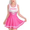 LittleForBig Cheer Sissy Bodycon - Mini abito da donna in morbida seta