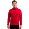 CASH-MERE.CH Pullover | Sweater | Maglione Dolcevita da Uomo 100% Cachemire (Rosso, S)