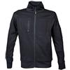 JRC Cambridge Felpa da Uomo in Cotone Poliestere Collo a Lupetto Chiusura Zip Tasca sul Petto e Braccio Nero (S)