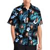 Ozinna Camicia Hawaiana Uomo Personalizzata con Foto,Manica Corta Spiaggia Tropicale Aloha Camicie Estate Floreale per Uomini Hawaiian Shirt