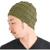 CHARM Uomo Beanie Berretto Cappello Cotone Mano Fatto Unisex Kaki