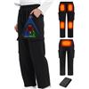 CYCYHEAT Pantaloni Riscaldati Uomo & Donna Con Batteria 7,4V 10000mAh, Controllo 4-in-1 E 5 Zone Di Calore - Pantaloni Termici Dritti Con Tecnologia Al Carbonio Potenziata Per Escursioni, Outdoor E Lavoro
