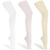 Merry Style Collant per Bambina e Ragazza in Microfibra 60 DEN WLSS001 (Bianco/Ecru/Avorio, 104-110)