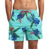 HLVEXH Costume da Bagno Uomo con Slip Interno in Rete e Tre Tasche | Pantaloncini da spiaggia da uomo con fodera in rete per spiaggia e piscina con tessuto leggero, elastico in vita e pratiche