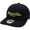 Mitchell & Ness Classic Red Pinscript Snapback, Black/Gold