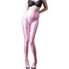 SOFSOT Leggings per allenamento ultra trasparenti Collant lucidi per donne Controllo top alla vita Collant per donne Controllo pancino Tubo per collant lucidi