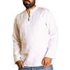 PANASIAM Shirt, Hemp, White, XL, LS