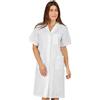 Ergos Workwear I.sacco Camice da Lavoro AMBURGO per Donna Mezza Manica in 100% Cotone (Bianco)