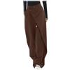 Generic Pantaloni Palazzo Donna Pants A Gamba Larga Elegante Jeans Larghi da Donna con Cordoncino/Pulsanti Semplice Cento Asimmetrico Gamba Dritta Pantaloni Taglie Forti per Hip Pop Club Party