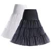 Boolavard Petticoat Sottogonna Retro Annata di 50 Oscillazione 1950 Rockabilly Bianco, Nero, Blu, Rosa, Rosso (S-M, 2 Pacchi (Nero + Bianco))